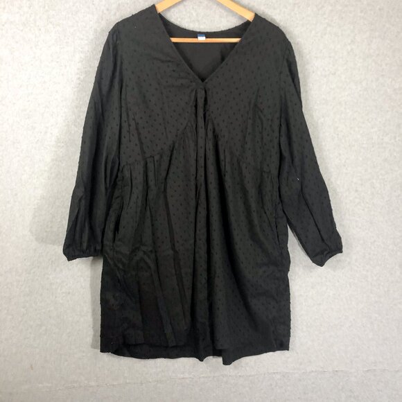 Old Navy Mid Length Black Flowy Dress Size XL Tall - Picture 1 of 7